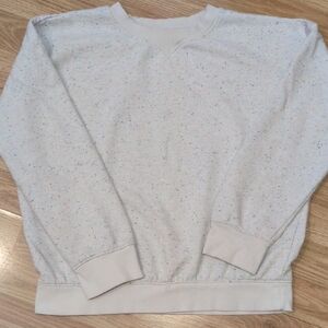 All in Motion Speckled Crew Neck Sweatshirt - White